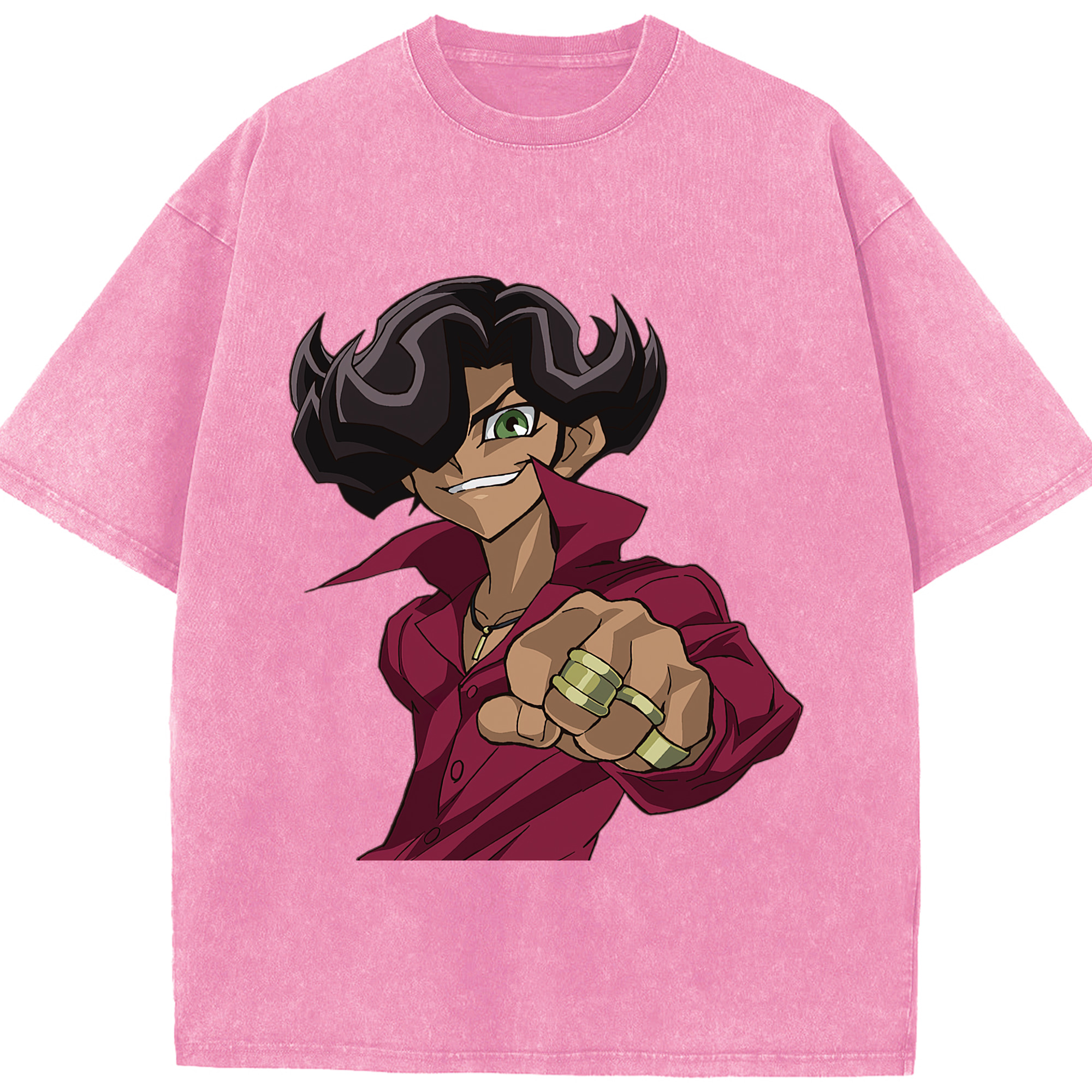 （画像用） 遊☆戯☆王 Yu-Gi-Oh! 綿100% ヴィンテージ風 半袖Tシャツ（フロントプリント）